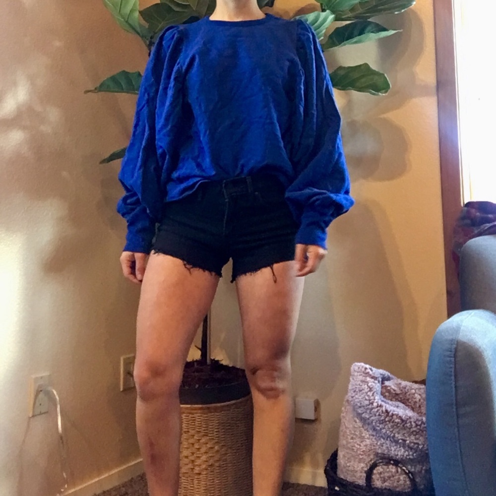 Blue zara sweatshirt